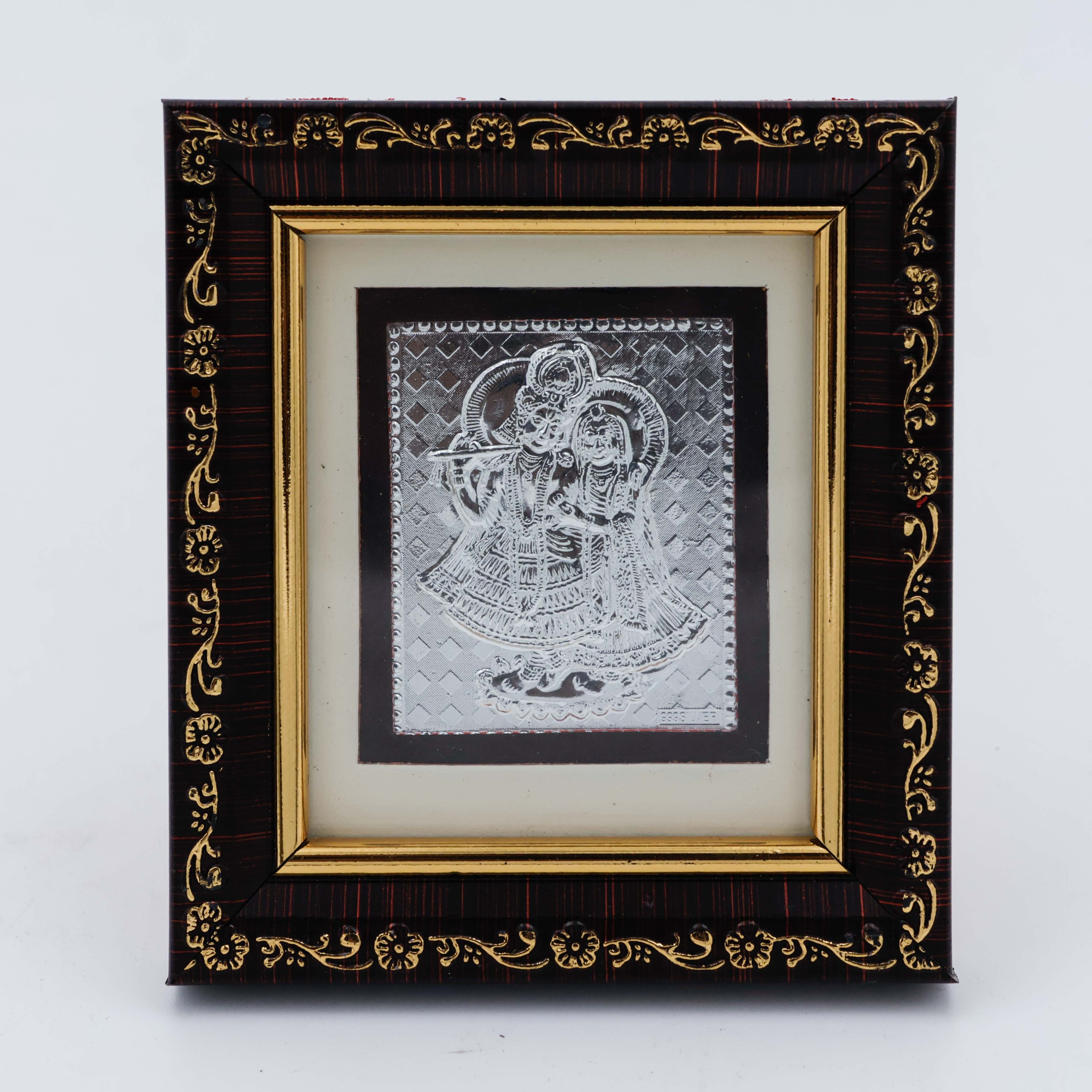 New Akshaya Jewellers - 999 Silver Frames Radha Krishna